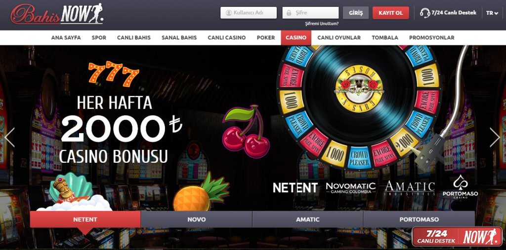 Bahisnow casino